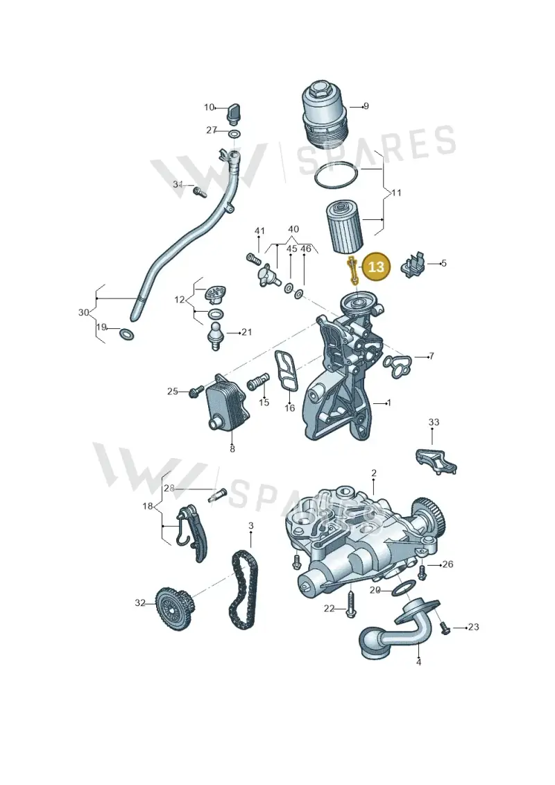 06L115678R — Volkswagen Tiguan 2.0 4Motion (2017-2024) diagram 496115150, position 13