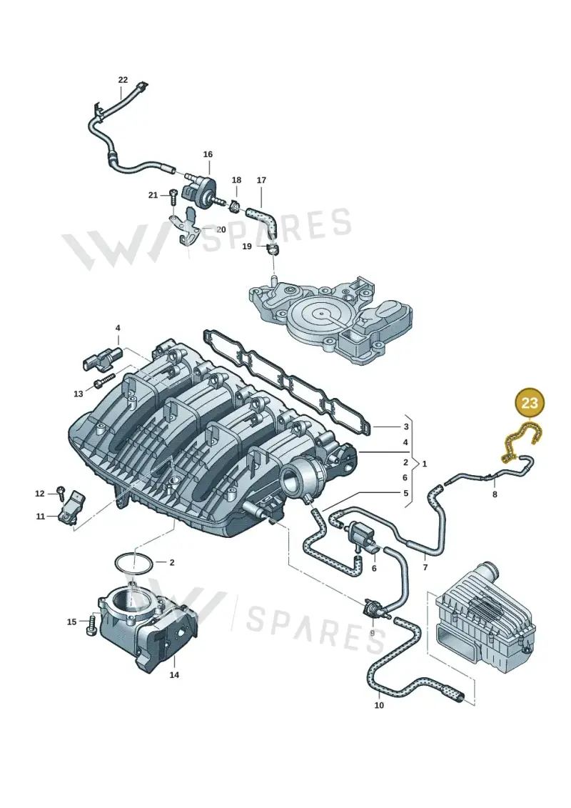 06L133054 — Volkswagen Passat estate (2023-) diagram 7t0133070, position 23