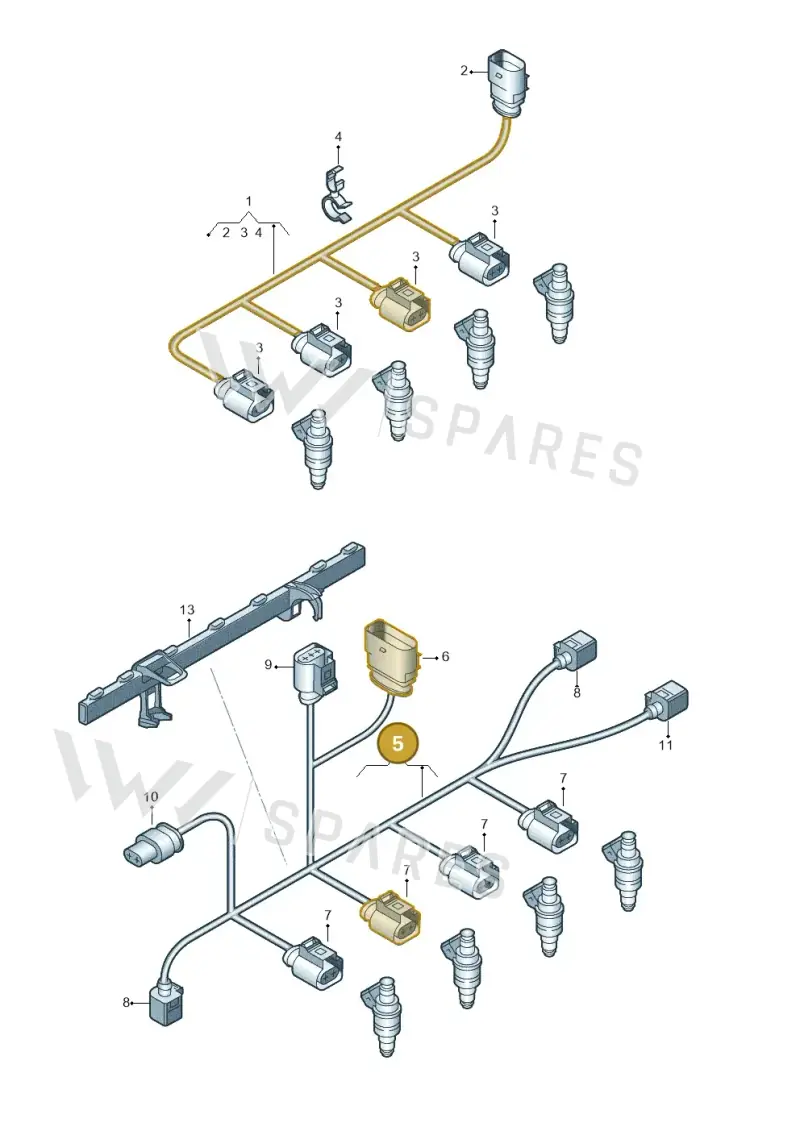 06L971627AA — Volkswagen Arteon (2017-2023) diagram 745971290, position 5