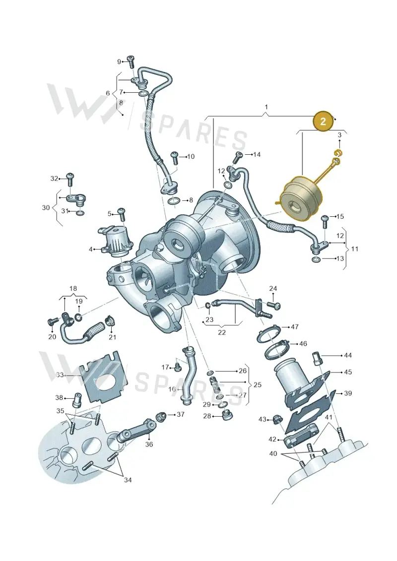 06M145461D — Volkswagen Touareg (2017-2023) diagram 439145000, position 2