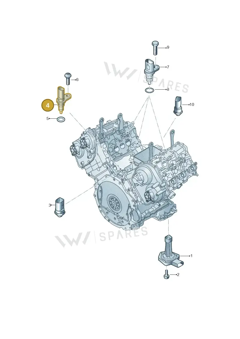 06M919501 — Volkswagen Touareg (2017-2023) diagram 439919050, position 4