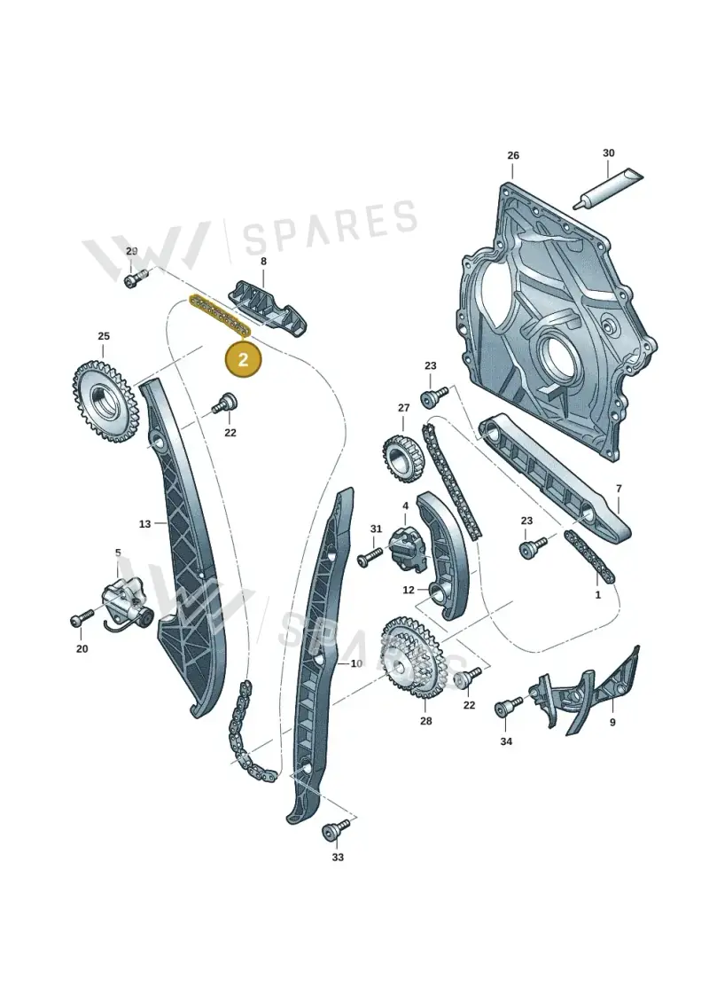 06N109158B — Audi A5 Limousine (2024-2025) diagram 849109030, position 2