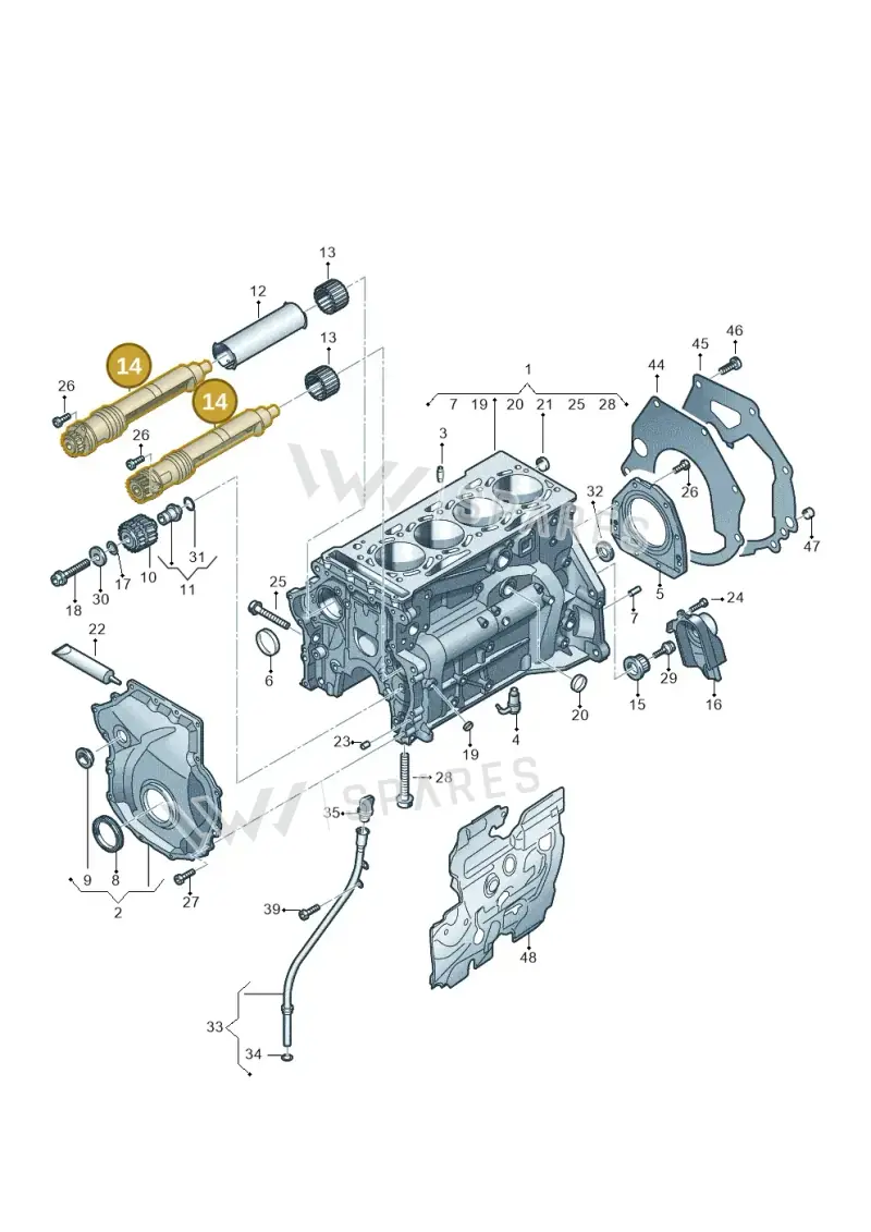 06N198205 — Volkswagen Passat estate (2023-) diagram 5h0103012, position 14