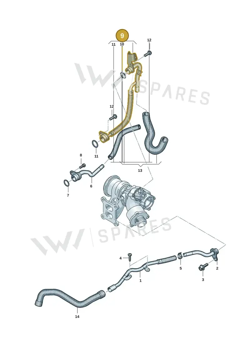 06Q121497D — Volkswagen Multivan (2021-) diagram 7t0121430, position 9