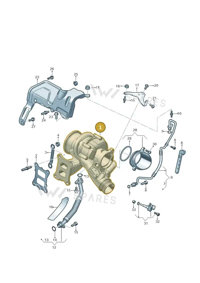 06Q145703H — Volkswagen Golf 2.0 BlueMotion (2019-2024) diagram 884145300, position 1