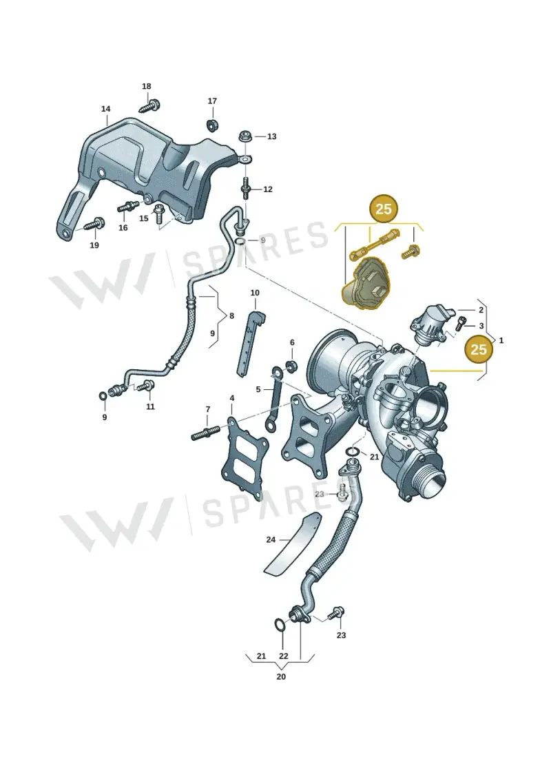 06Q198725 — Volkswagen Passat estate (2023-) diagram 884145251, position 25