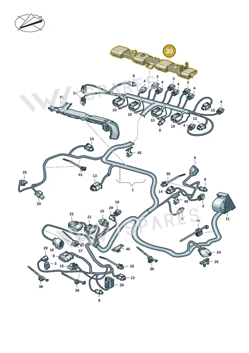 06Q971824 — Volkswagen Passat Estate (2023-2025) diagram 5h0971018, position 30