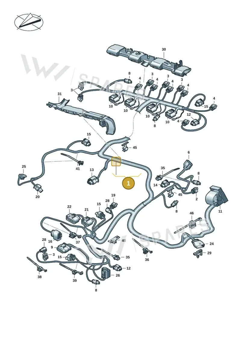 06Q972610C — Volkswagen Passat estate (2023-) diagram 5h0971018, position 1