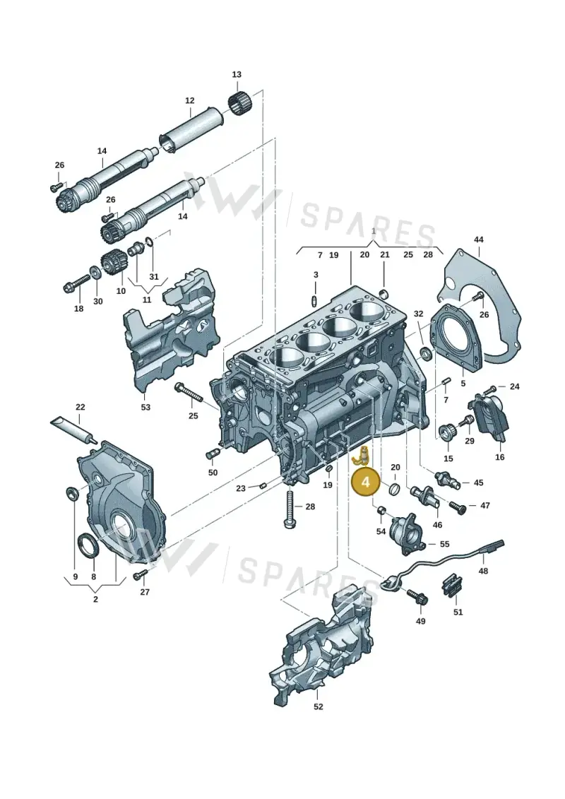 06R103154 — Audi A5 Limousine (2024-2025) diagram 849103016, position 4