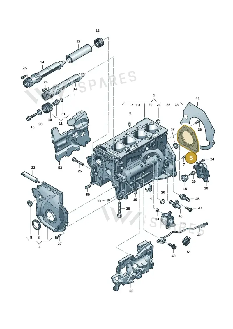 06R103170 — Audi A5 Limousine (2024-2025) diagram 849103016, position 5