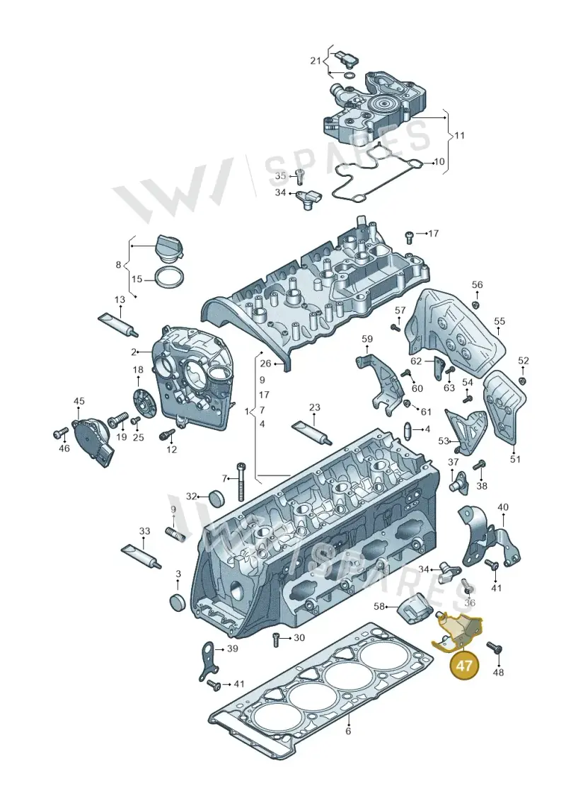 06R103177B — Audi A5 Limousine (2024-2025) diagram 849103000, position 47