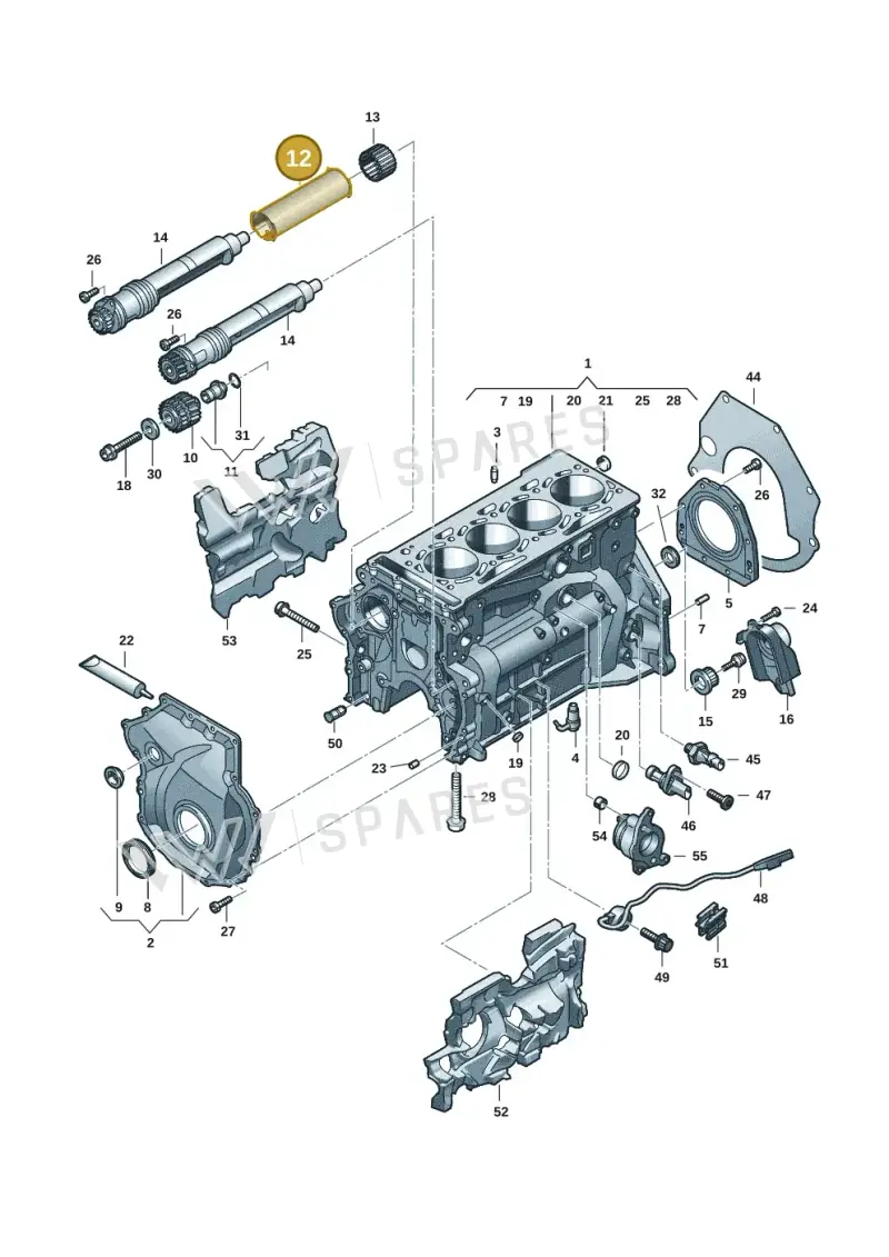 06R103199A — Audi A5 Limousine (2024-2025) diagram 849103016, position 12