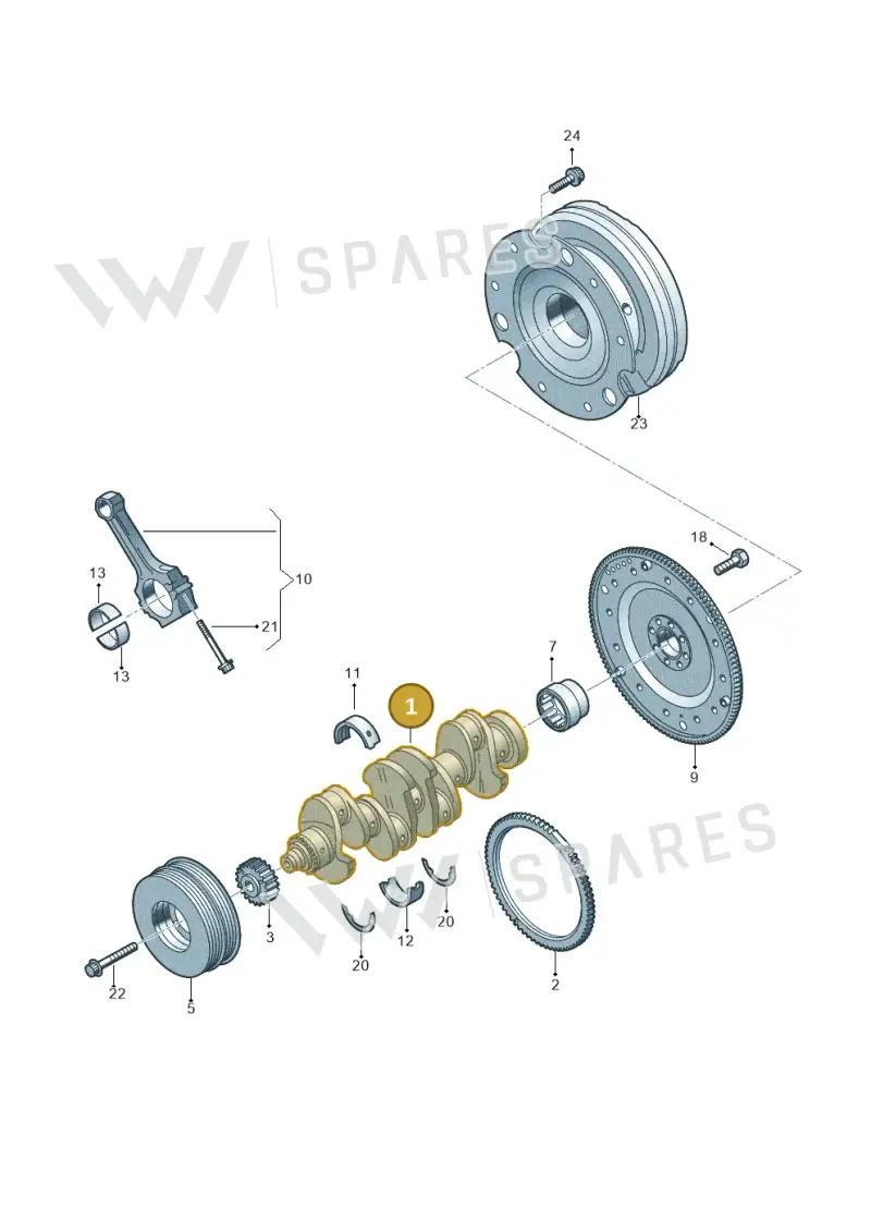 06R105101B — Audi A5 Limousine (2024-2025) diagram 849105100, position 1