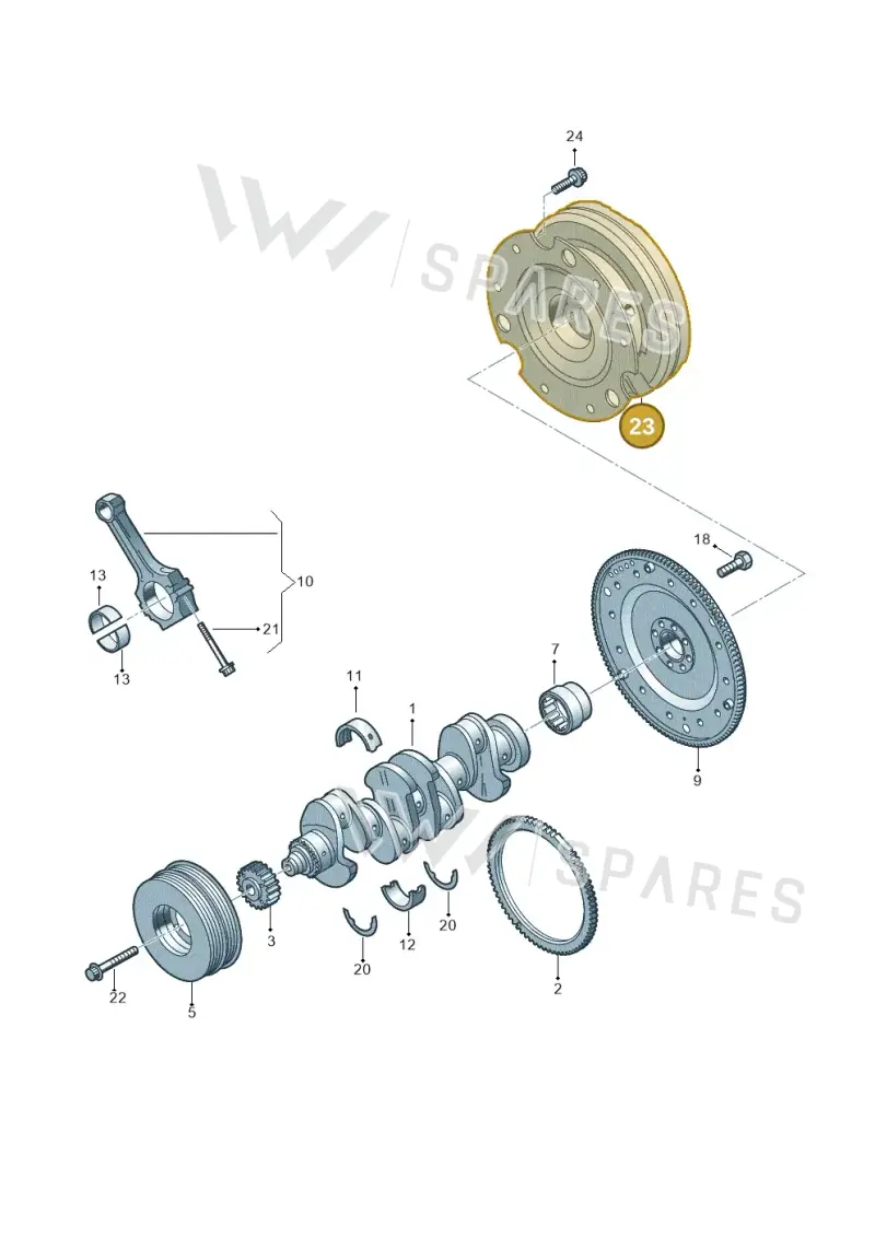 06R105266B — Audi A5 Limousine (2024-2025) diagram 849105100, position 23