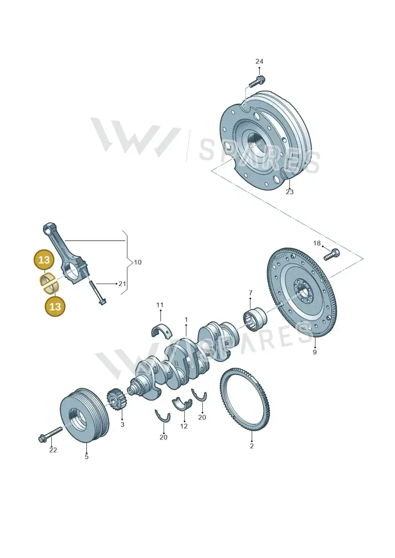 06R105701JGLB — Audi A5 Limousine (2024-2025) diagram 849105100, position 13