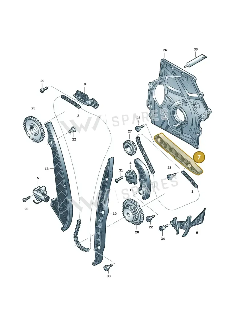 06R109469B — Audi A5 Limousine (2024-2025) diagram 849109030, position 7