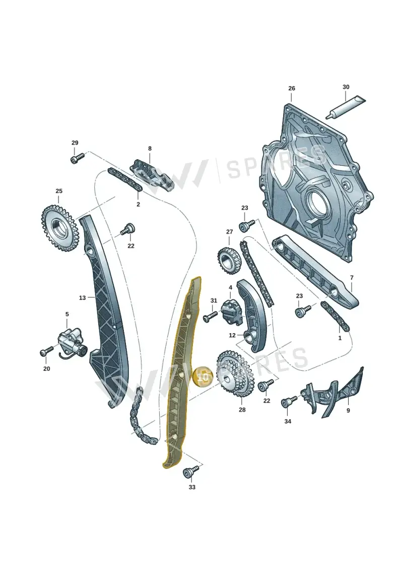 06R109469 — Audi A5 Limousine (2024-2025) diagram 849109030, position 10