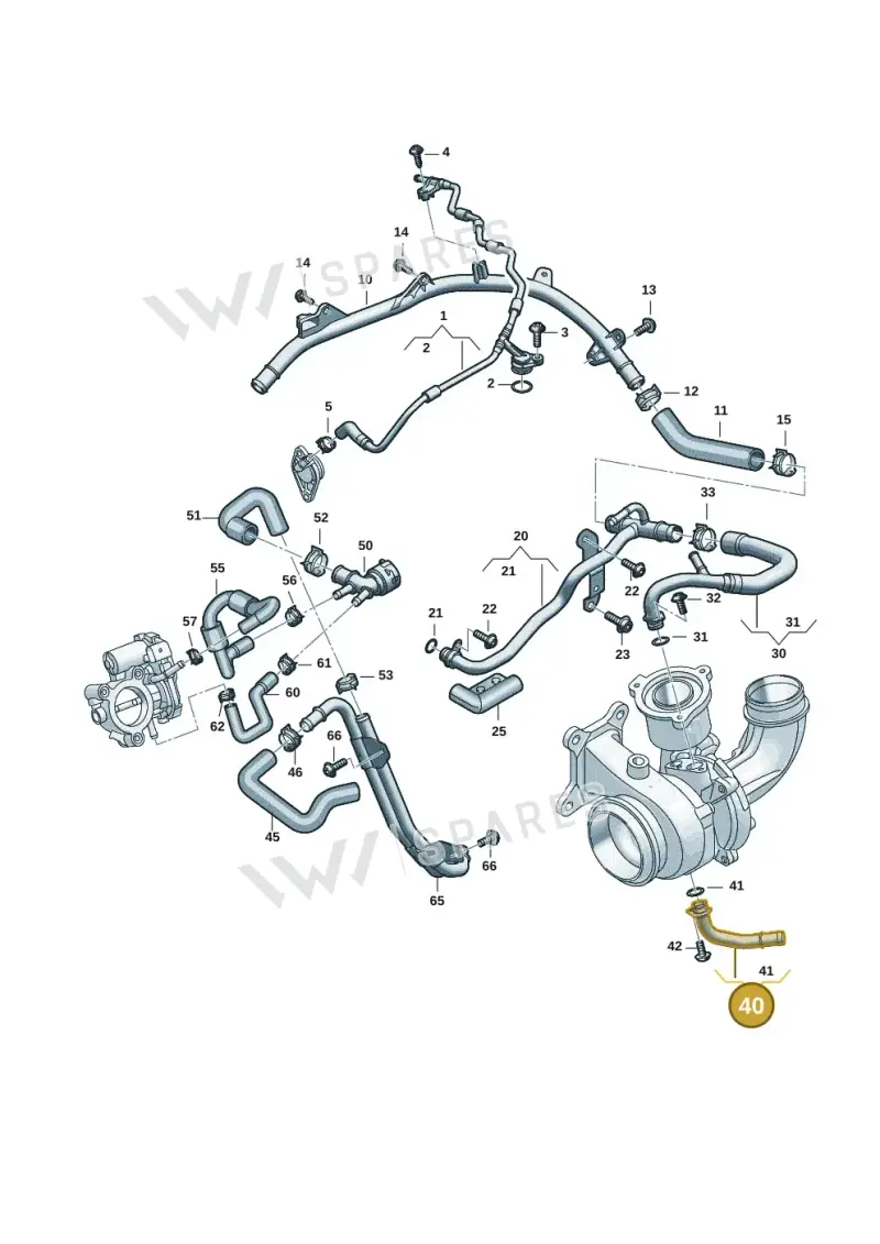 06R121497J — Audi A5 Limousine (2024-2025) diagram 06r121000, position 40