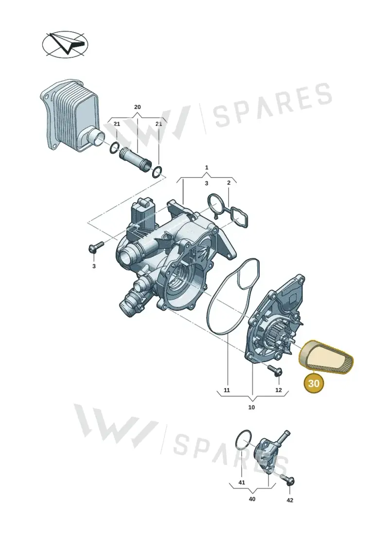 06R121605 — Audi A5 Limousine (2024-2025) diagram 06r121000, position 30