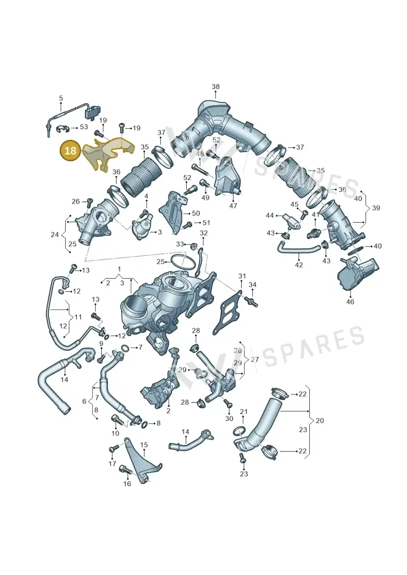 06R129597E — Audi A5 Limousine (2024-2025) diagram 8wk145175, position 18