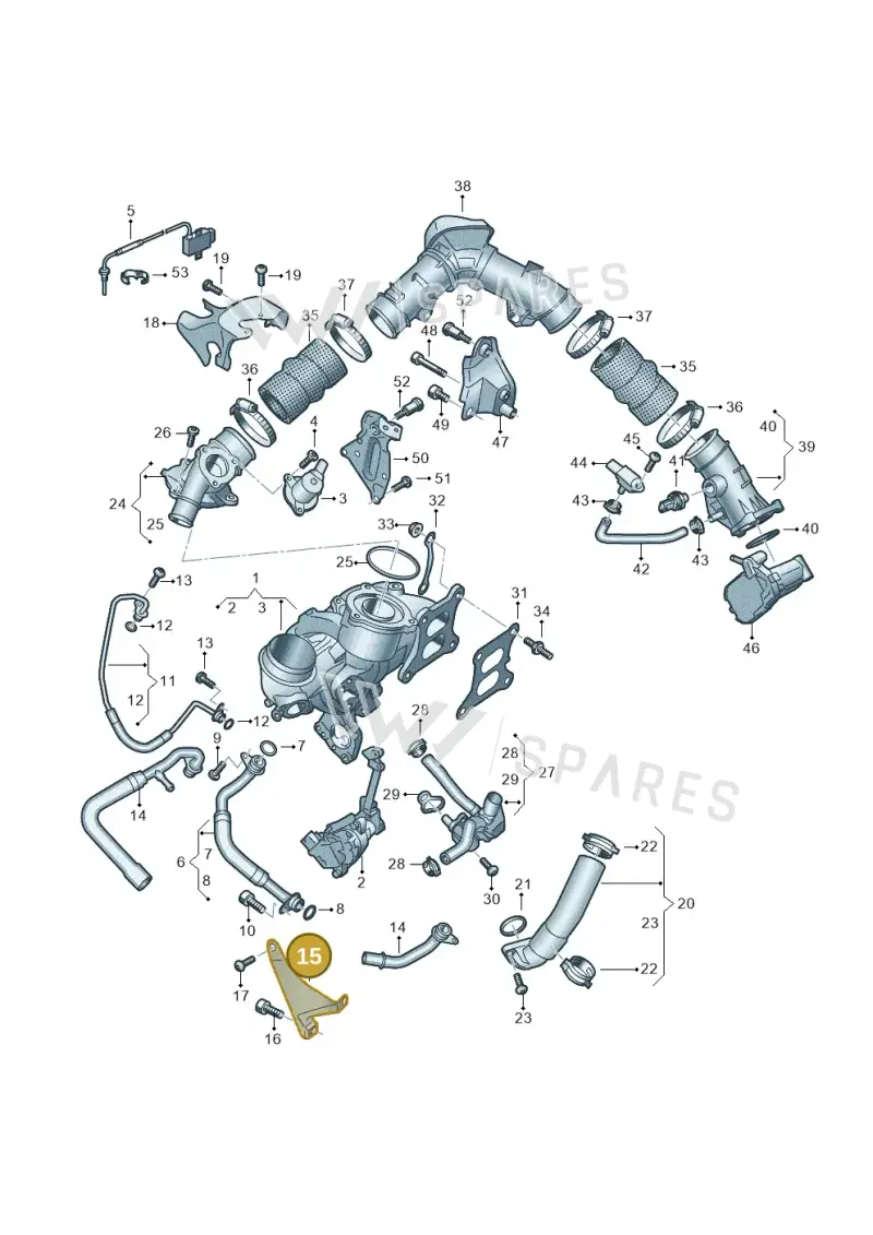 06R145195 — Audi A5 Limousine (2024-2025) diagram 8wk145175, position 15