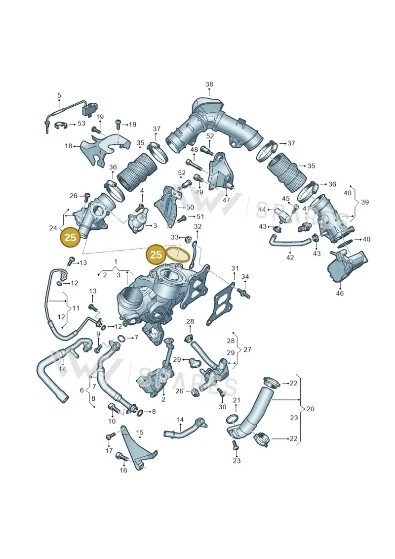 06R145723A — Audi A5 Limousine (2024-2025) diagram 8wk145175, position 25