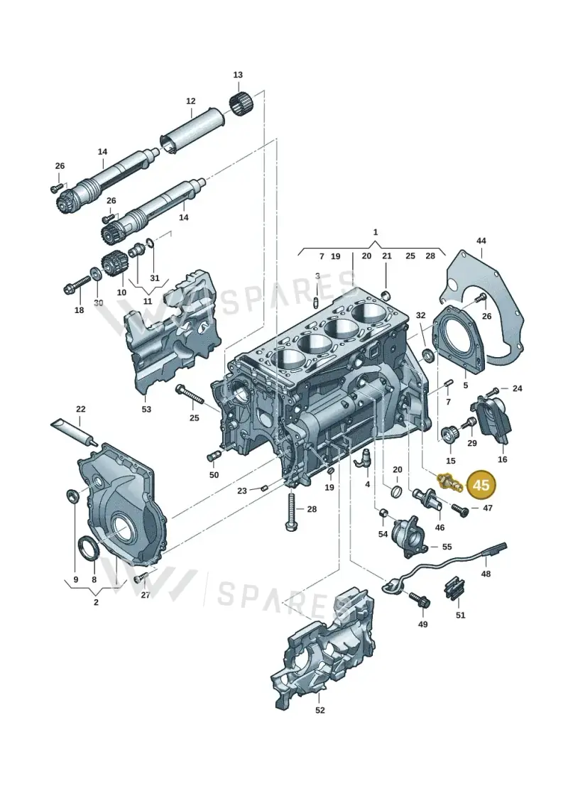 06R919081 — Audi A5 Limousine (2024-2025) diagram 849103017, position 45