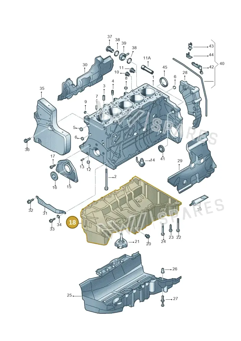 070103603L — Volkswagen Transp. caravelle (2008-2009) diagram 410103300, position 18