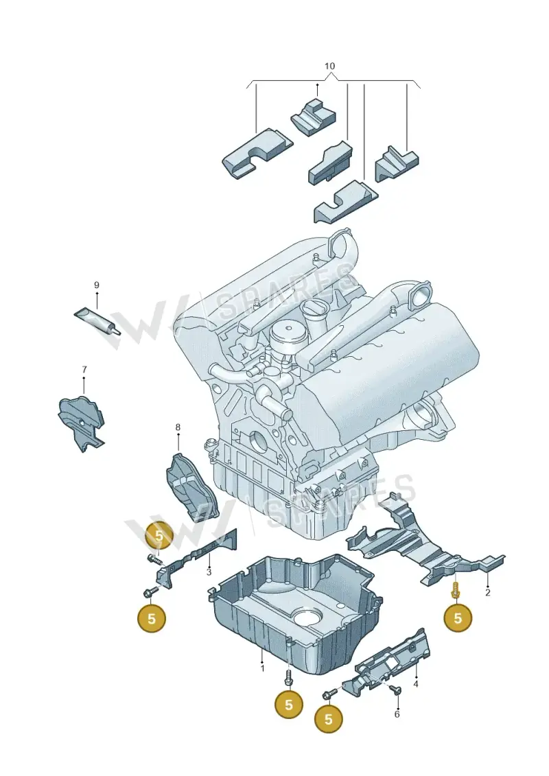 070103733 — Volkswagen Touareg                08> (2007-) diagram 274103700, position 5