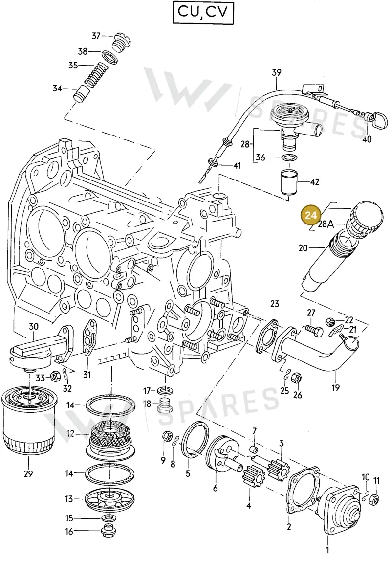 070115311 — Volkswagen Vanagon (1979-1985) diagram 004010000, position 24