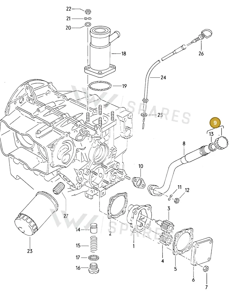 070115311 — Volkswagen Vanagon (1979-1985) diagram 059010050, position 9