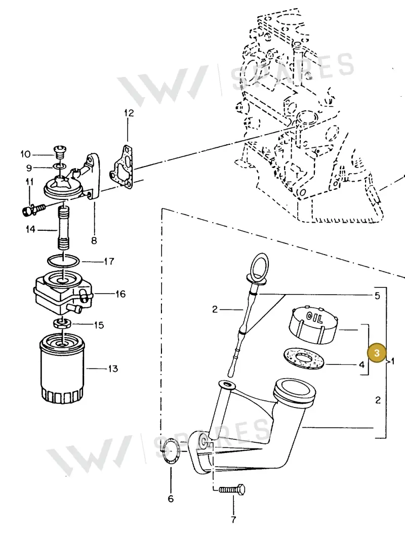 070115311 — Volkswagen TIPO 2 (MEX) (1971-2001) diagram 115019000, position 3
