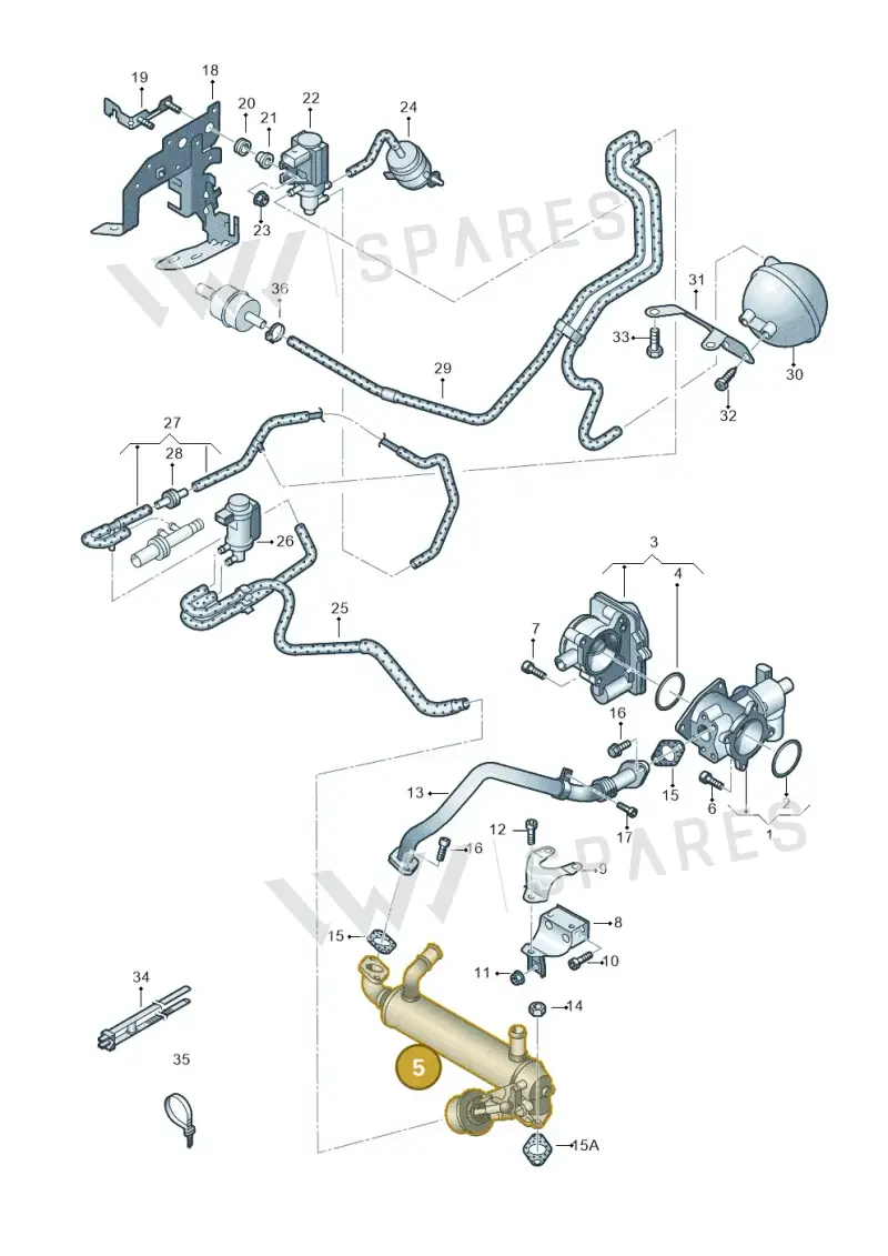 070131512F — Volkswagen Touareg                08> (2007-) diagram 478131300, position 5