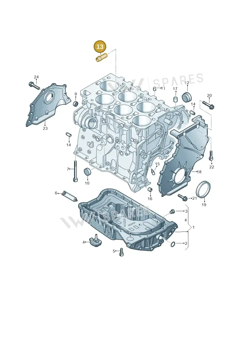 071103233 — Volkswagen Passat CC (2011-2016) diagram 691103200, position 13