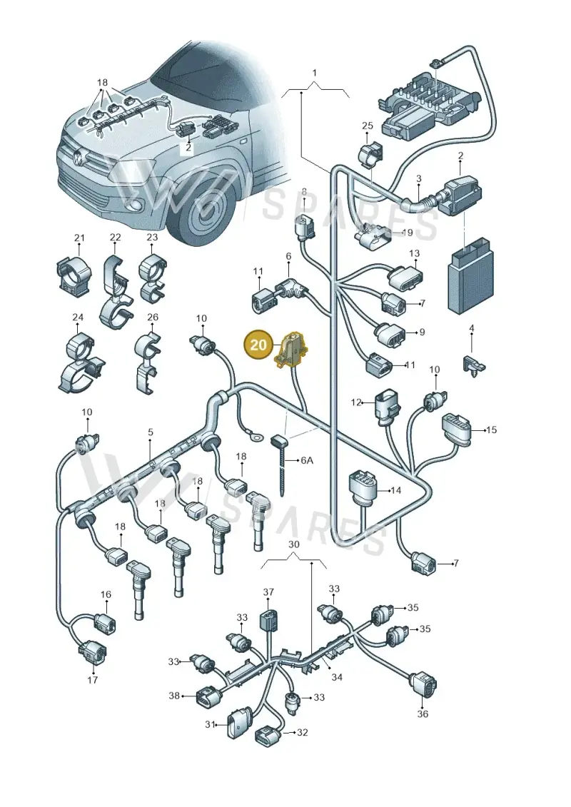 071973751 — Volkswagen Amarok twin cab (2016-2022) diagram 683971100, position 20