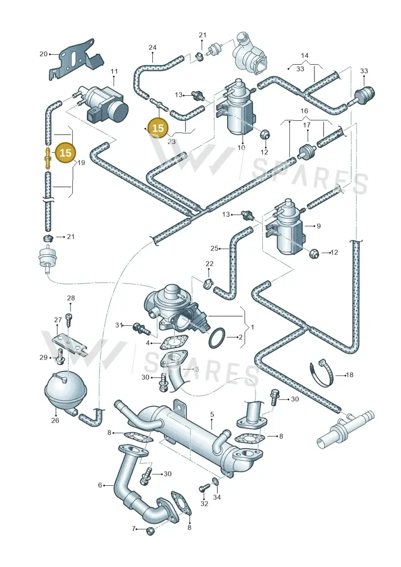 073133382 — Volkswagen Sharan (2008-2010) diagram 244131250, position 15