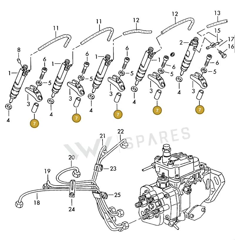 074103316A — Volkswagen MARINE-MOTOR           02> (2002-) diagram 277130700, position 7