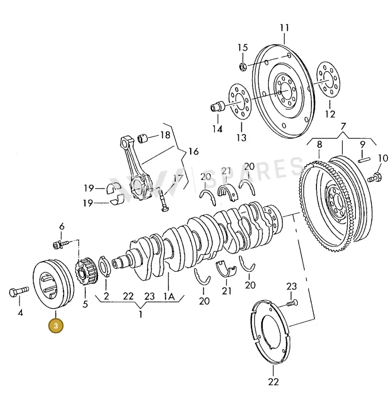 074105251AC — Volkswagen LT, LT 4X4 (2003-2006) diagram 169105200, position 3