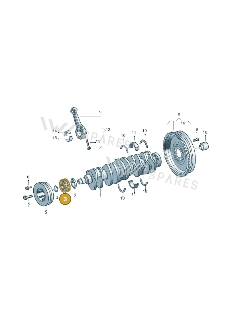 074105263B — Volkswagen Crafter 35 panel (2011-2016) diagram 483105400, position 3