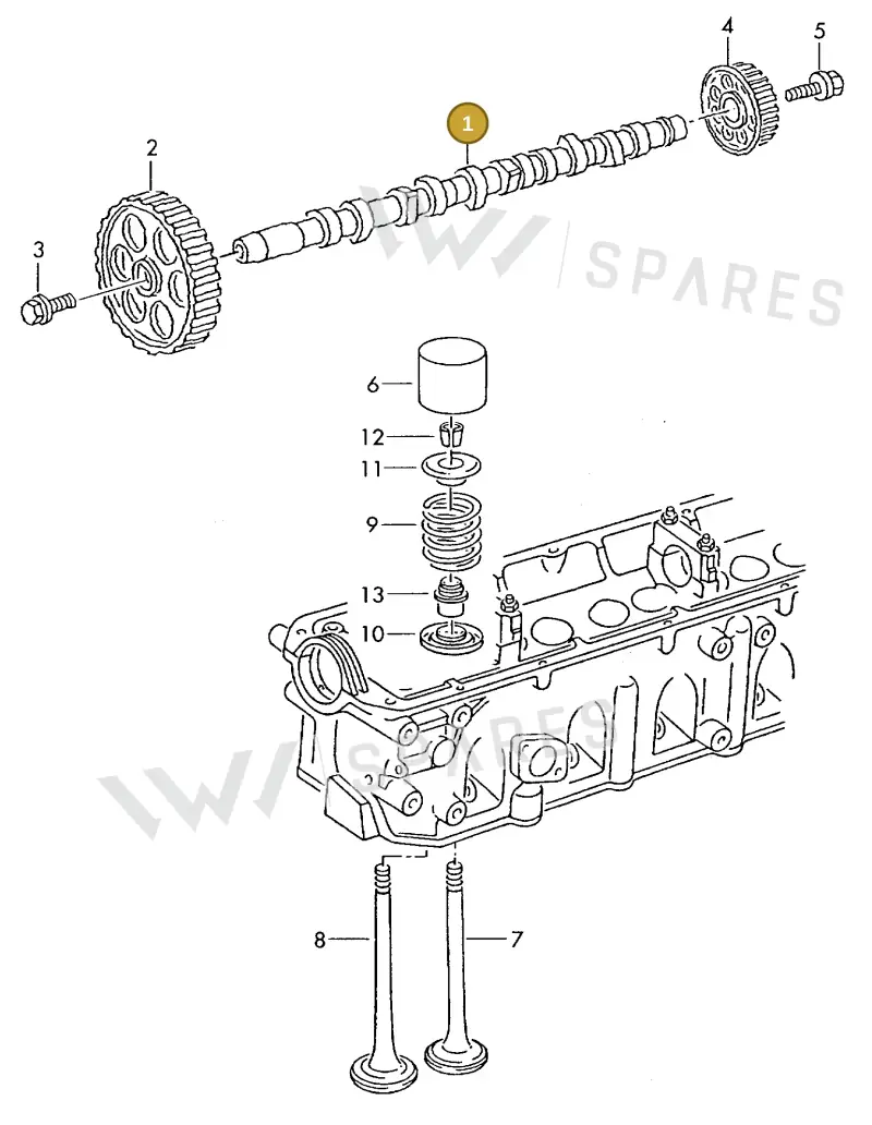 074109101J — Volkswagen MARINE-MOTOR           02> (2002-) diagram 277109200, position 1