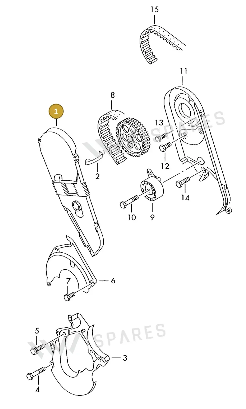 074109107K — Volkswagen MARINE-MOTOR           02> (2002-) diagram 277109700, position 1