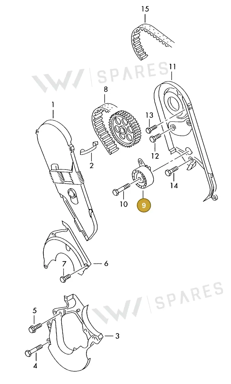 074109243E — Volkswagen MARINE-MOTOR           02> (2002-) diagram 277109700, position 9