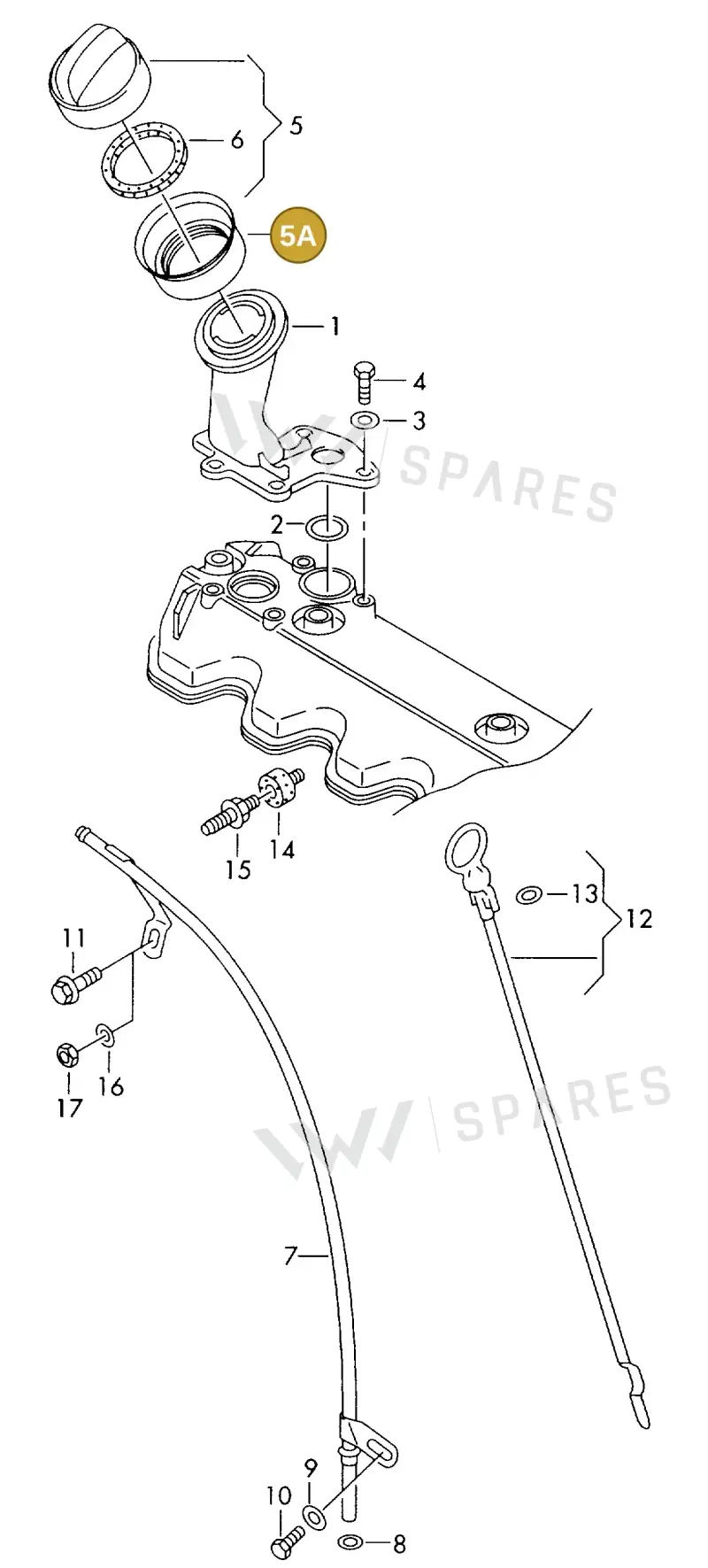 074115315 — Volkswagen LT, LT 4X4 (2003-2006) diagram 176115200, position 5A