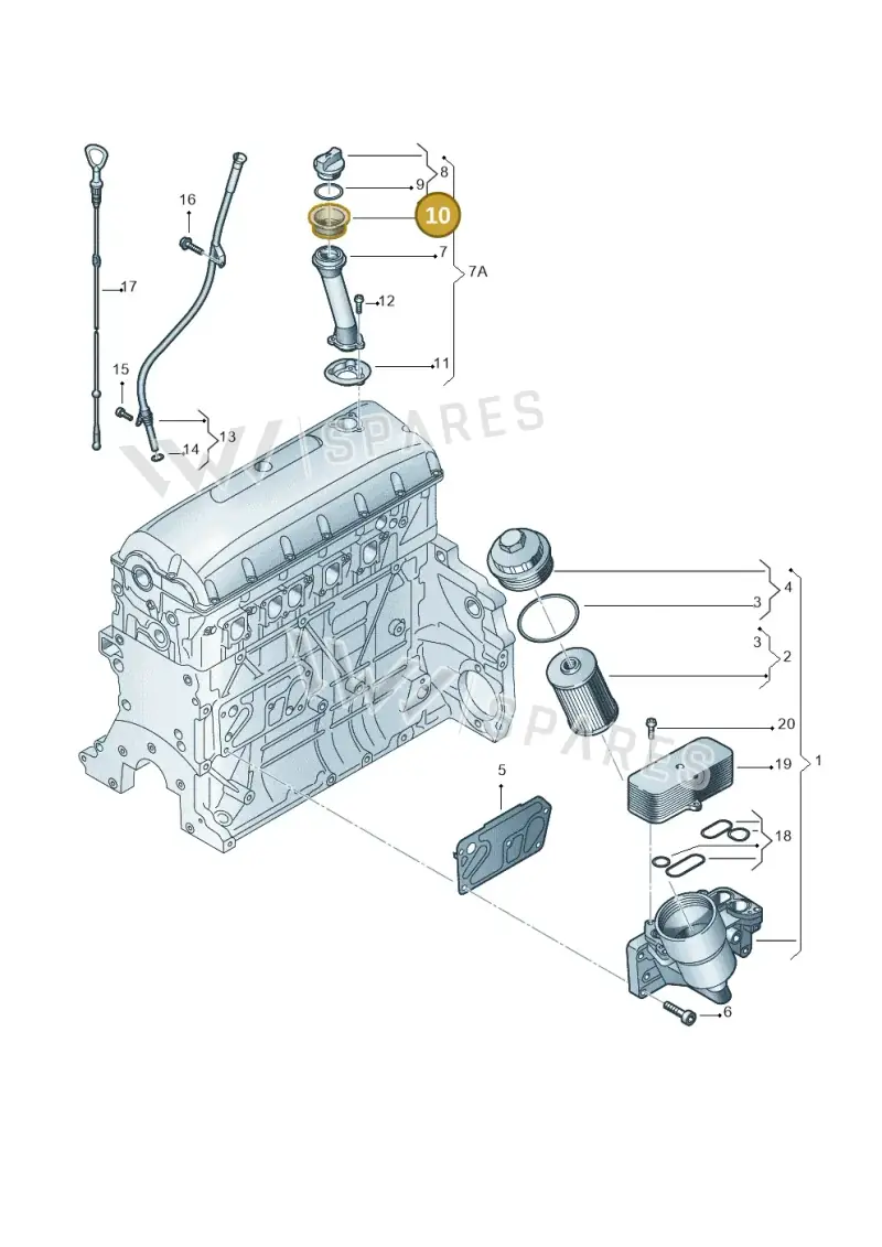 074115315 — Volkswagen Transp. caravelle (2008-2009) diagram 410115900, position 10