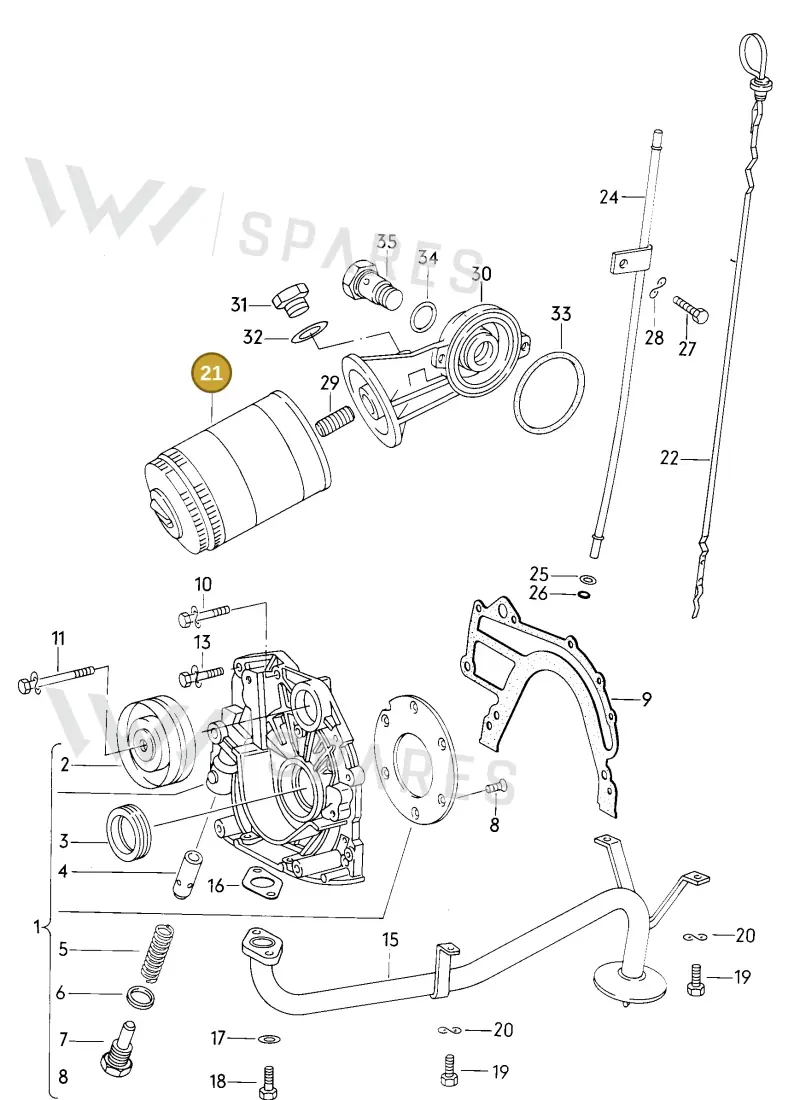 074115561 — Volkswagen LT, LT 4x4 (28-55) (1982-1989) diagram 006021080, position 21