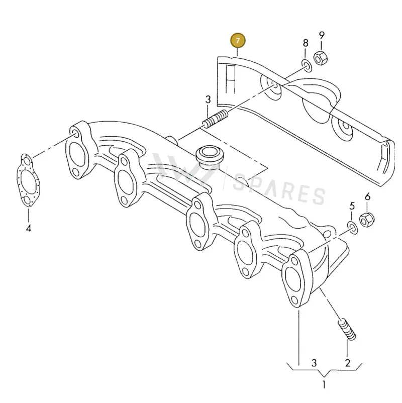 074129597 — Volkswagen LT, LT 4X4 (2003-2006) diagram 176253300, position 7