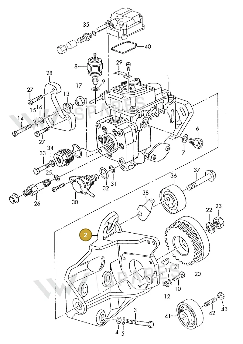 074130147C — Volkswagen LT, LT 4X4 (2003-2006) diagram 442130400, position 2