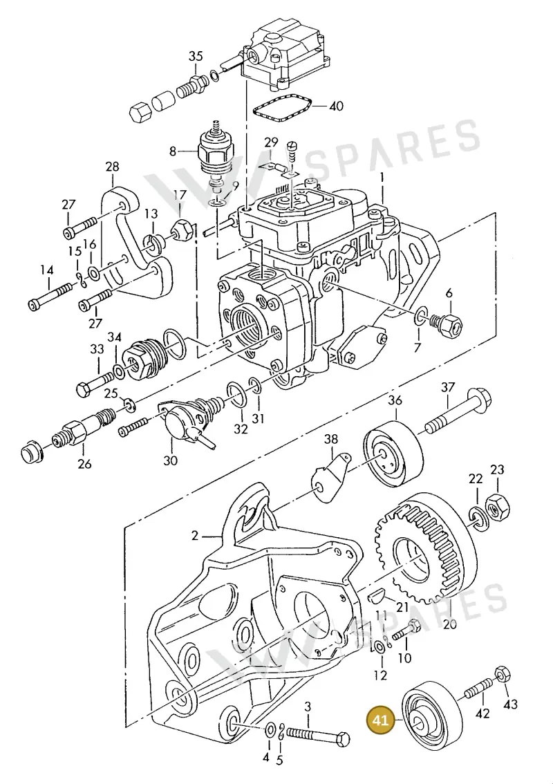 074130245 — Volkswagen LT, LT 4X4 (2003-2006) diagram 442130400, position 41