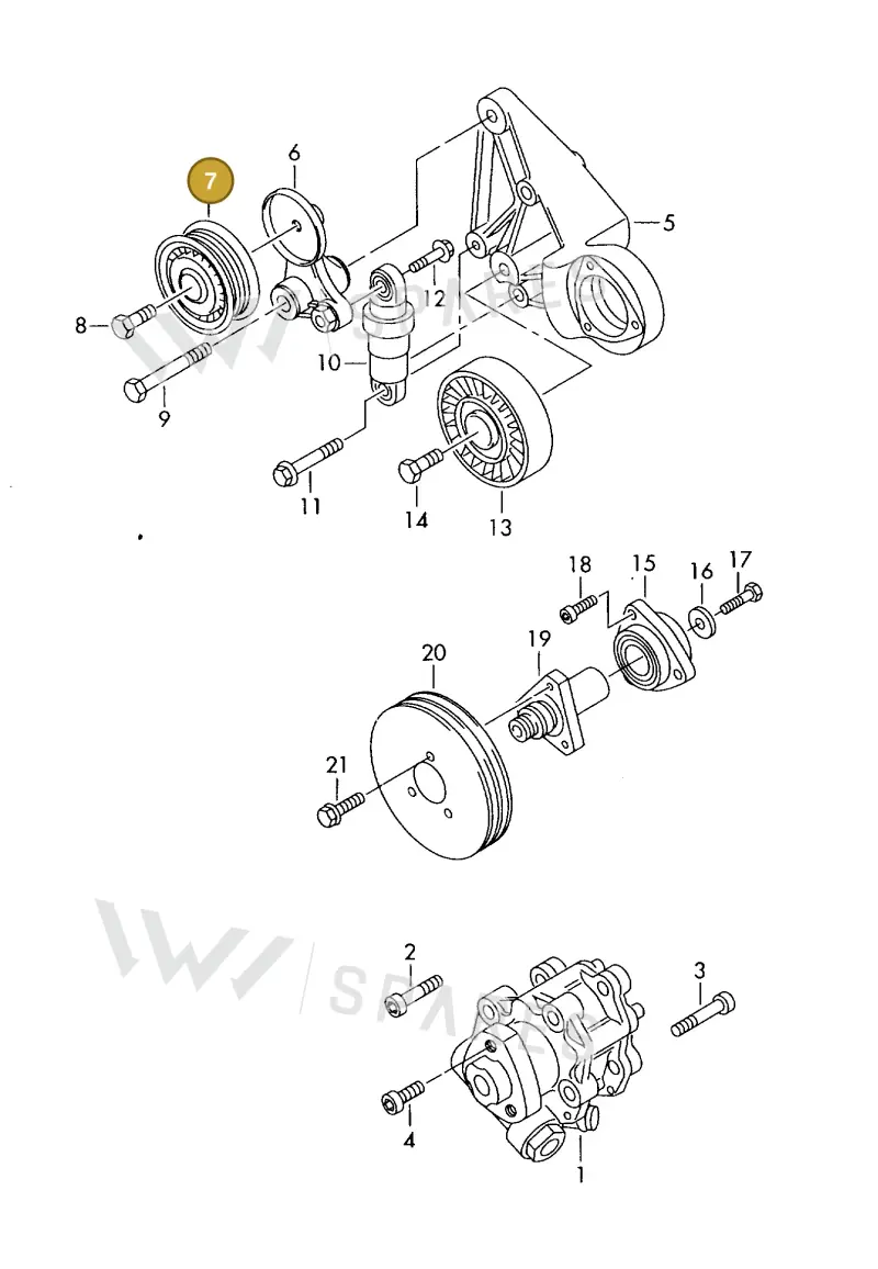 074145278F — Volkswagen DIES.-IND.-MOT.2,4>    81> (1981-) diagram 424145400, position 7