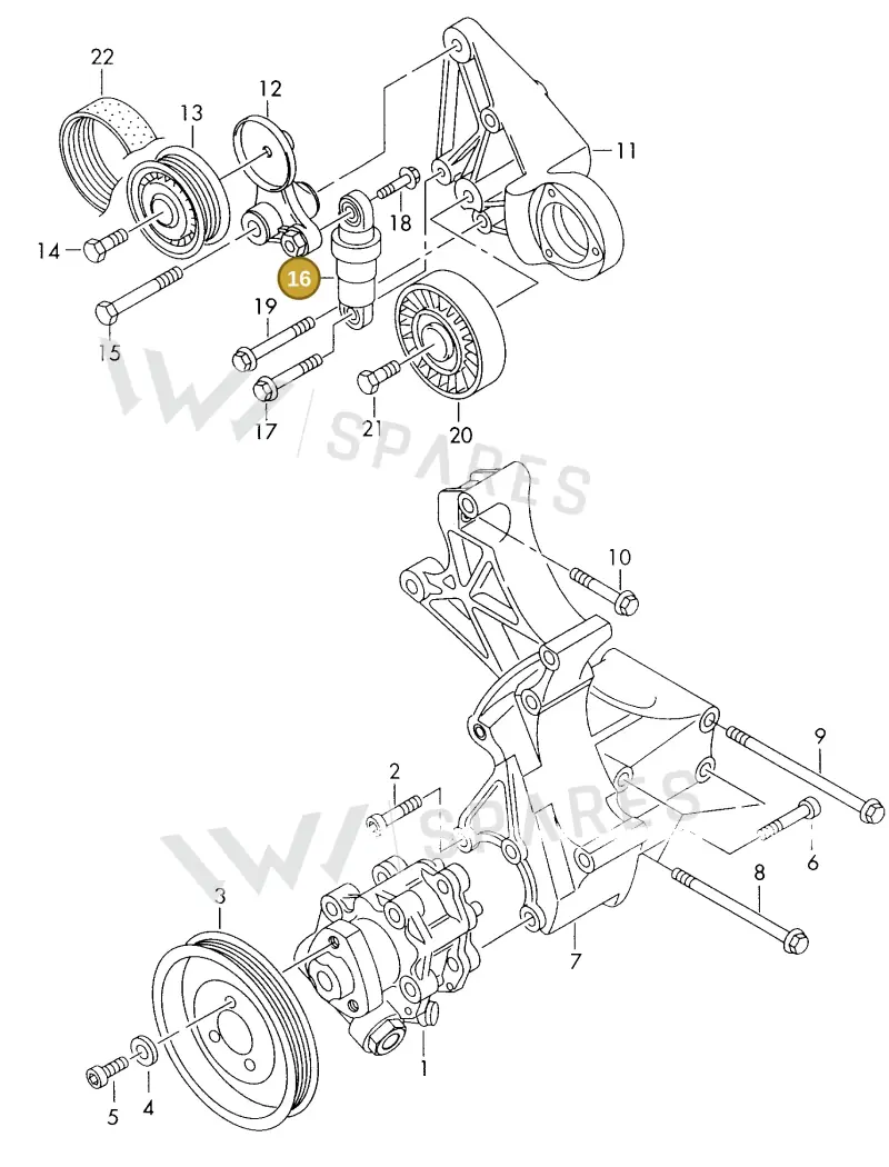 074145299A — Volkswagen LT, LT 4X4 (2003-2006) diagram 176145800, position 16